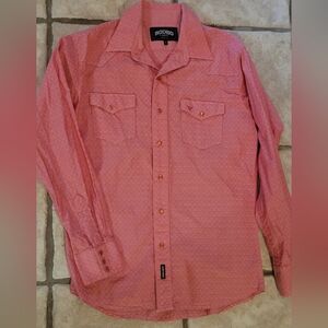 Rodeo Carte coral cool western wear shirt M long